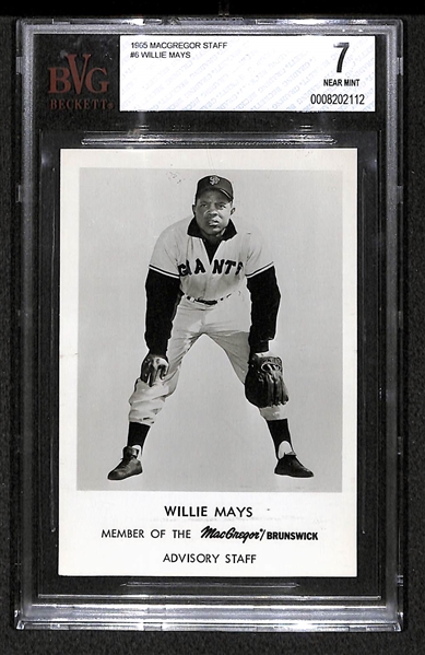 1965 MacGregor Advisory Staff Willie Mays Photo BVG 7