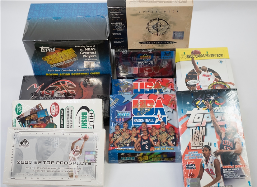 Lot Of 10 Sealed Basketball Card Boxes
