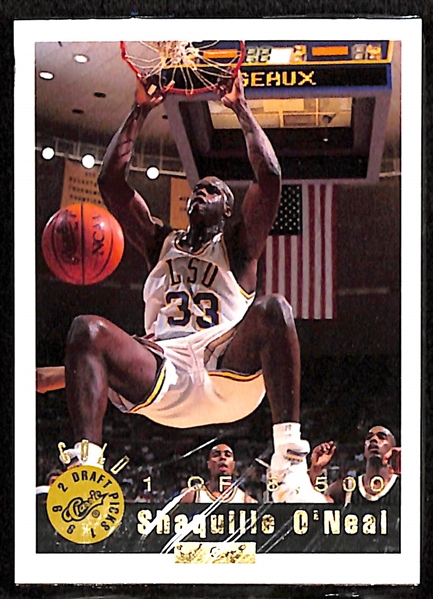 1992 Classic Draft Picks Shaquille O'Neal Auto Card & Set