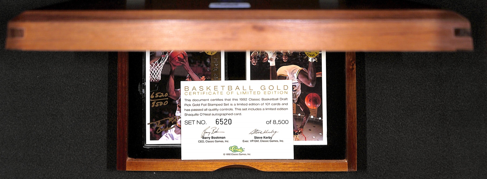 1992 Classic Draft Picks Shaquille O'Neal Auto Card & Set