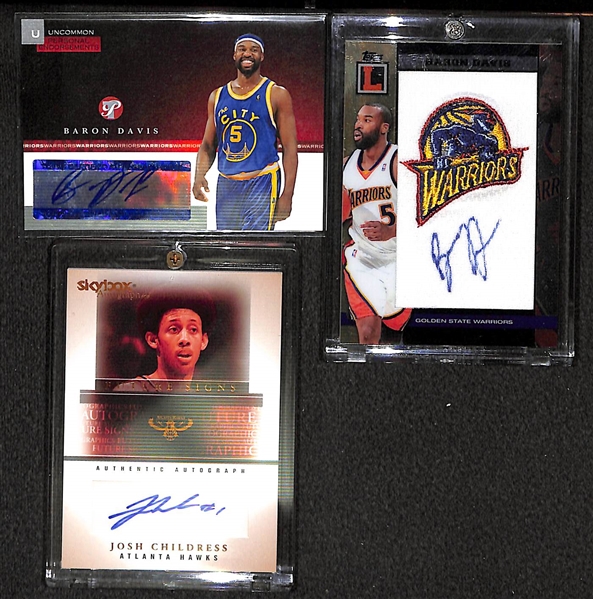 Lot Of 75 Basketball Autograph Cards