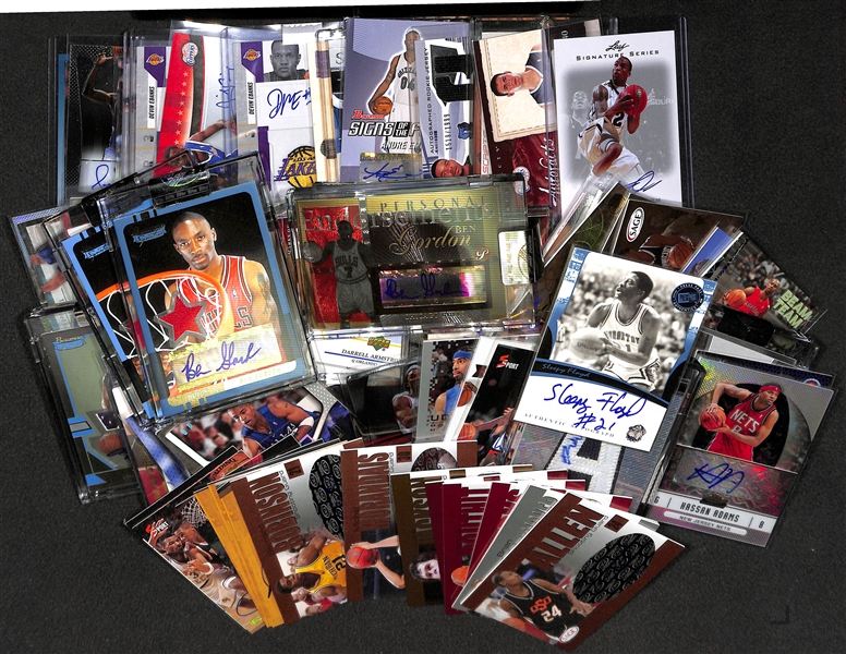 Lot Of 75 Basketball Autograph Cards