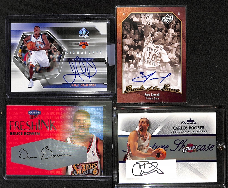 Lot Of 75 Basketball Autograph Cards