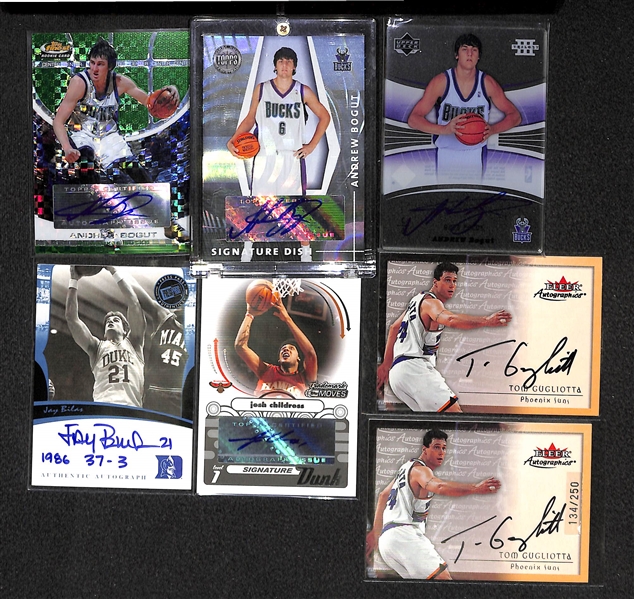 Lot Of 75 Basketball Autograph Cards
