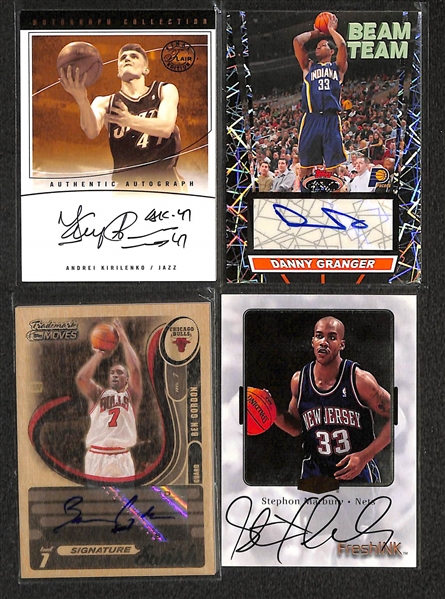 Lot Of 18 Basketball Stars Autograph Cards w. Frazier