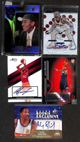 Lot Of 18 Basketball Stars Autograph Cards w. Frazier
