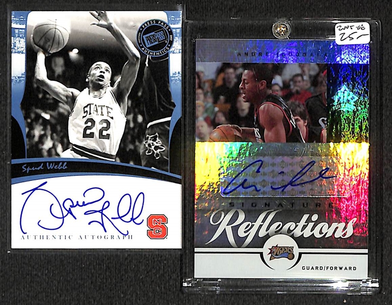 Lot Of 19 Basketball Stars Autograph Cards w. Webb