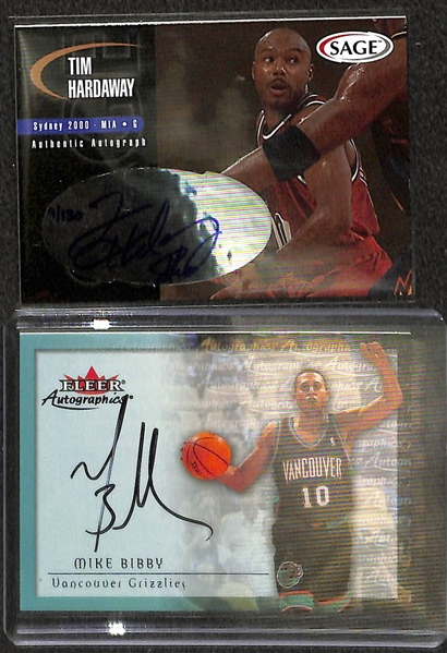 Lot Of 20 Basketball Stars Auto Cards w. Hardaway