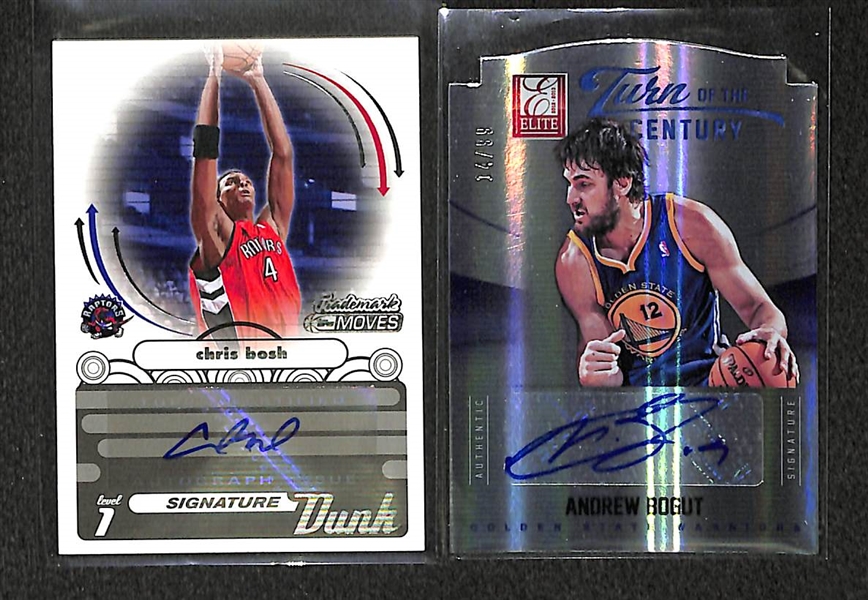 Lot Of 15 Basketball Auto Cards w. Bosh