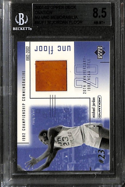 Lot Of 4 Michael Jordan Floor Relic Cards