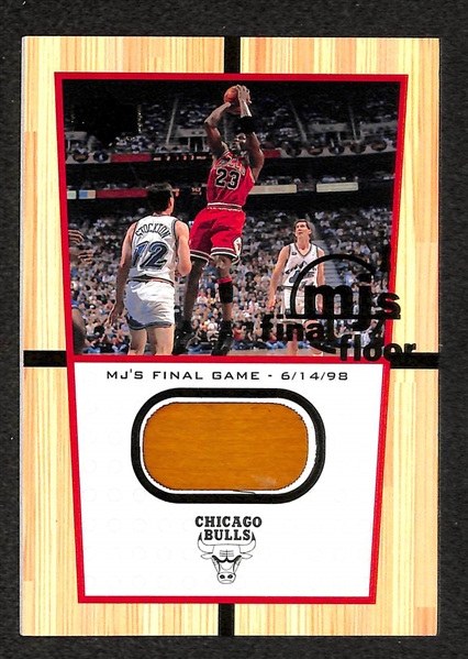 Lot Of 4 Michael Jordan Floor Relic Cards
