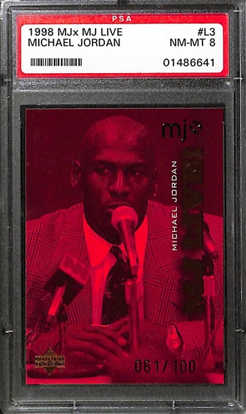 Lot Of 4 Michael Jordan Insert Cards