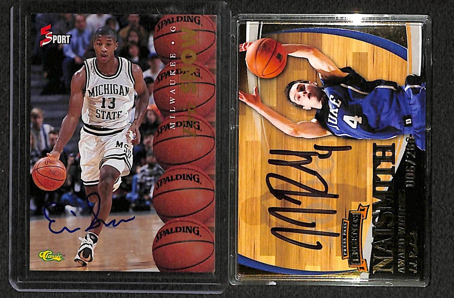 Lot Of 75 Basketball Autograph Cards