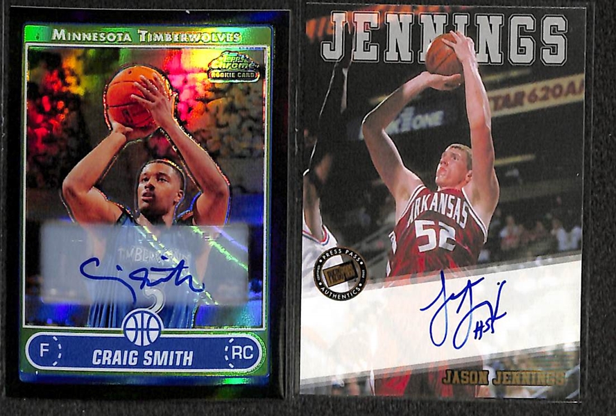 Lot Of 75 Basketball Autograph Cards
