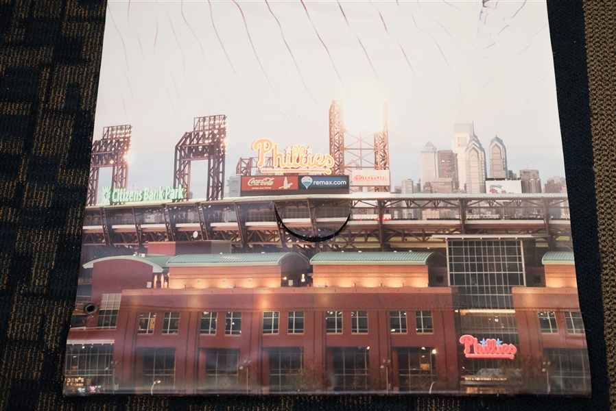 Cliff Lee Banner Hung Inside Citizens Bank Park