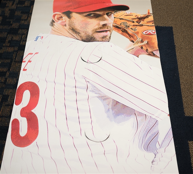 Cliff Lee Banner Hung Inside Citizens Bank Park