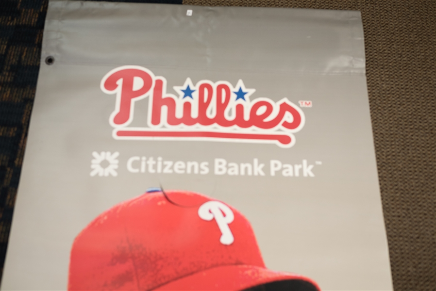 Cliff Lee Banner Hung Inside Citizens Bank Park