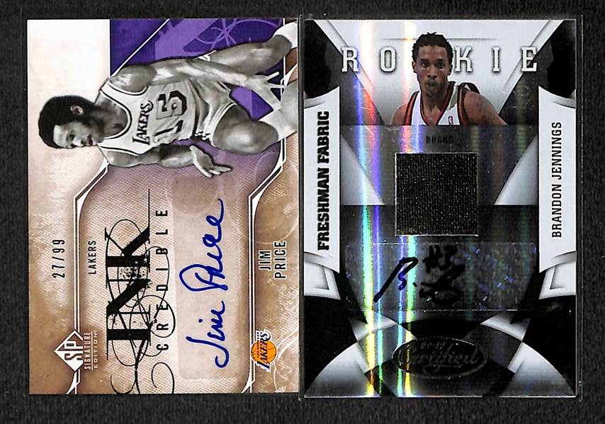 Lot Of 75 Basketball Autograph Cards