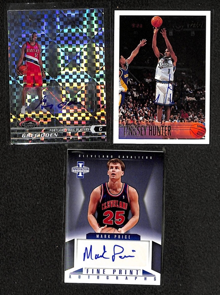 Lot Of 75 Basketball Autograph Cards