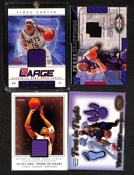 Lot Of 28 Vince Carter Relic Cards