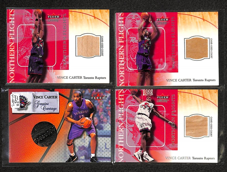 Lot Of 28 Vince Carter Relic Cards