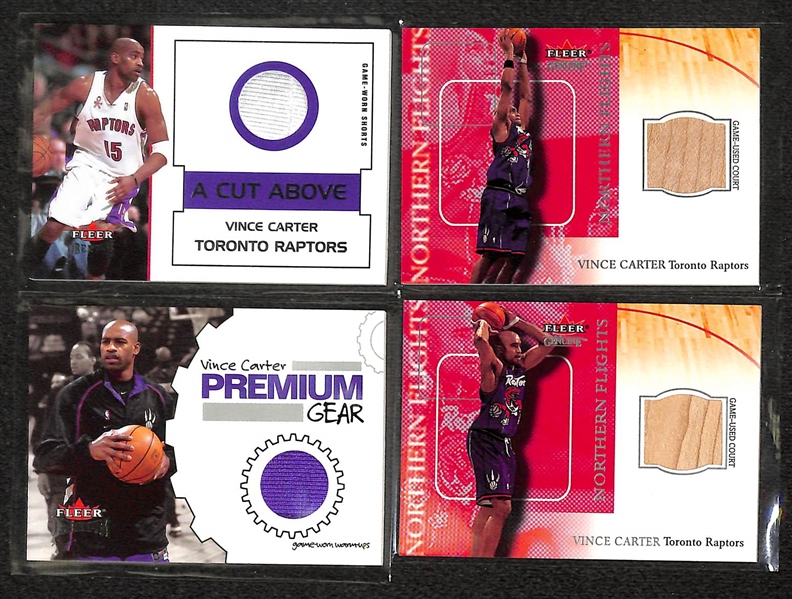 Lot Of 28 Vince Carter Relic Cards
