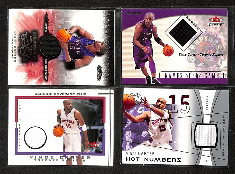 Lot Of 28 Vince Carter Relic Cards