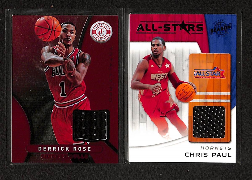 Lot Of 20 Basketball Stars Jersey Cards w. Rose