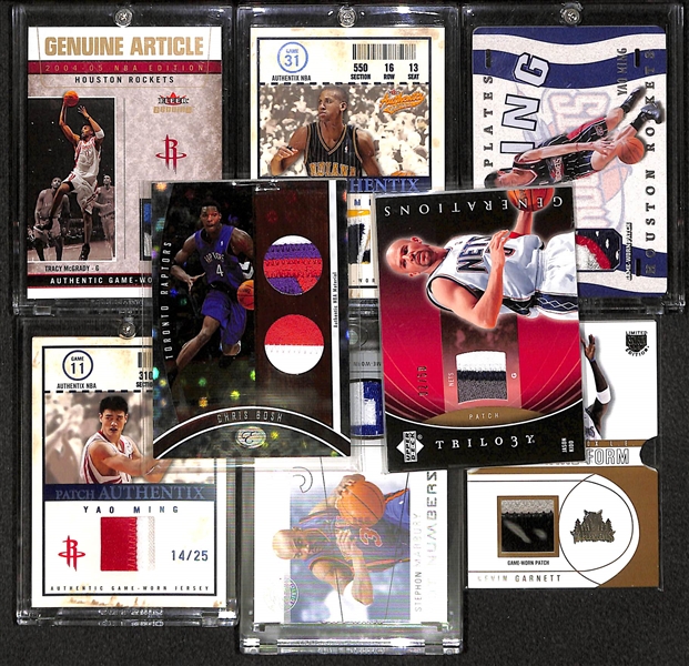 Lot Of 8 Basketball Stars Patch Cards