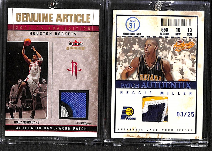 Lot Of 8 Basketball Stars Patch Cards