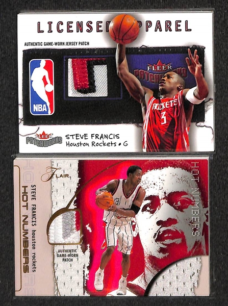 Lot Of 16 Basketball Patch Cards w. Allen