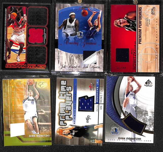 Lot Of 34 Kevin Garnett & Dirk Nowitzki Jersey Cards