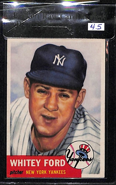 1953 Topps Whitey Ford Card BVG 4.5