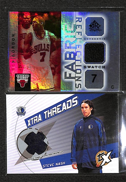 Lot Of 100 Basketball Relic Cards