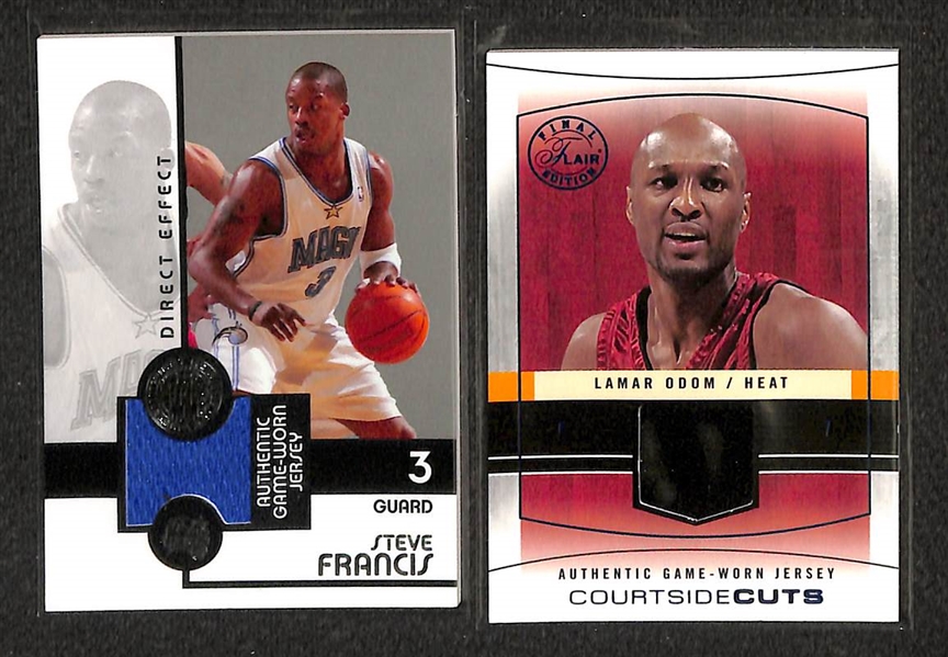 Lot Of 100 Basketball Relic Cards