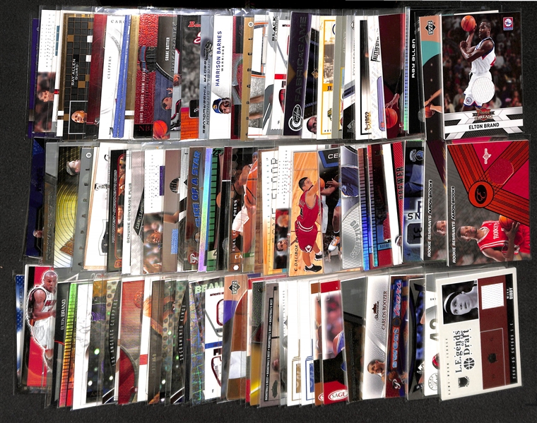 Lot Of 100 Basketball Relic Cards