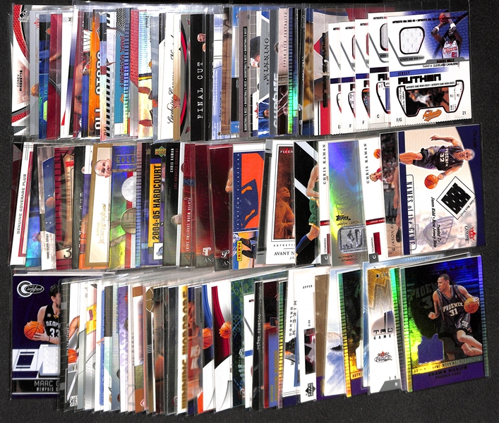 Lot Of 100 Basketball Relic Cards