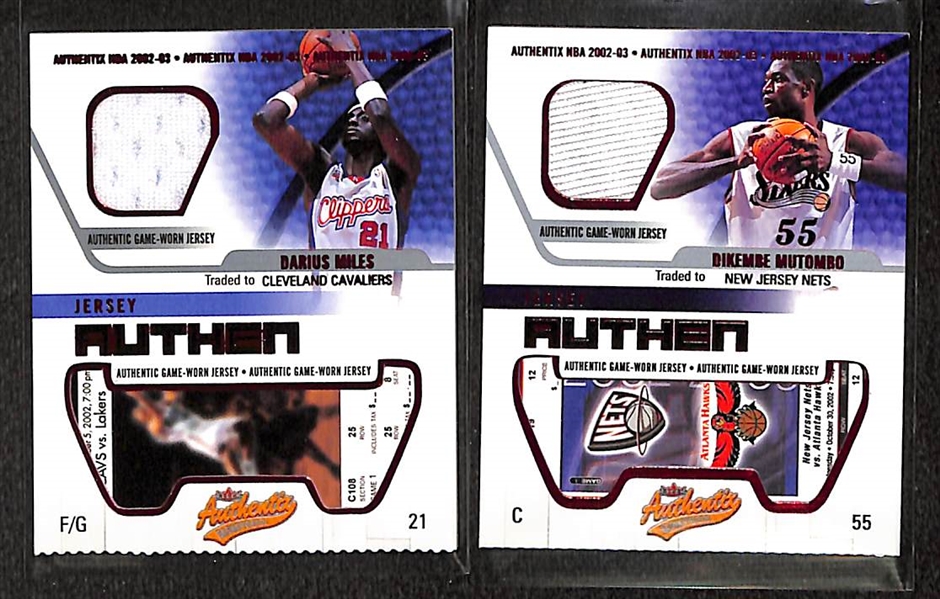Lot Of 100 Basketball Relic Cards