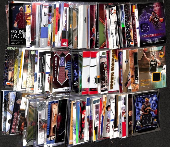 Lot Of 100 Basketball Relic Cards