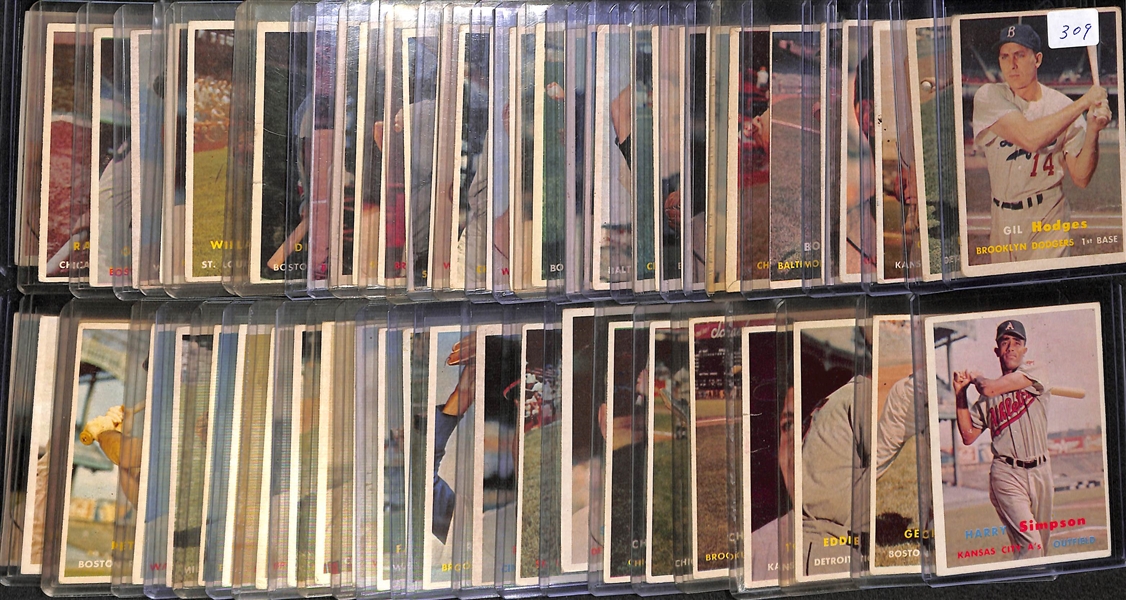 Lot Of 57 1957 Topps Different Baseball Cards