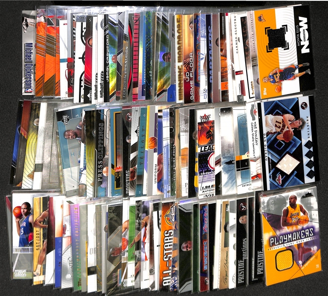 Lot Of 100 Basketball Relic Cards