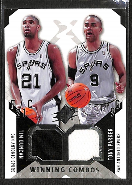 Lot Of 50 Basketball Dual Jersey Cards