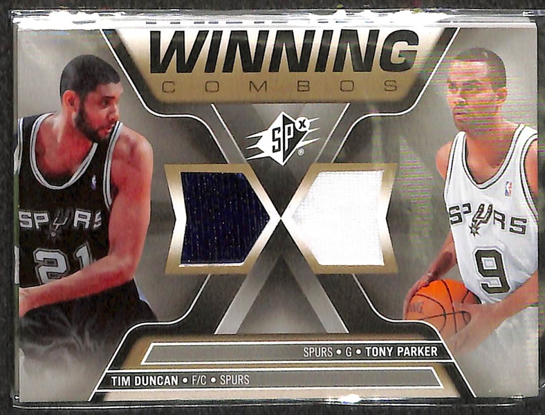 Lot Of 50 Basketball Dual Jersey Cards