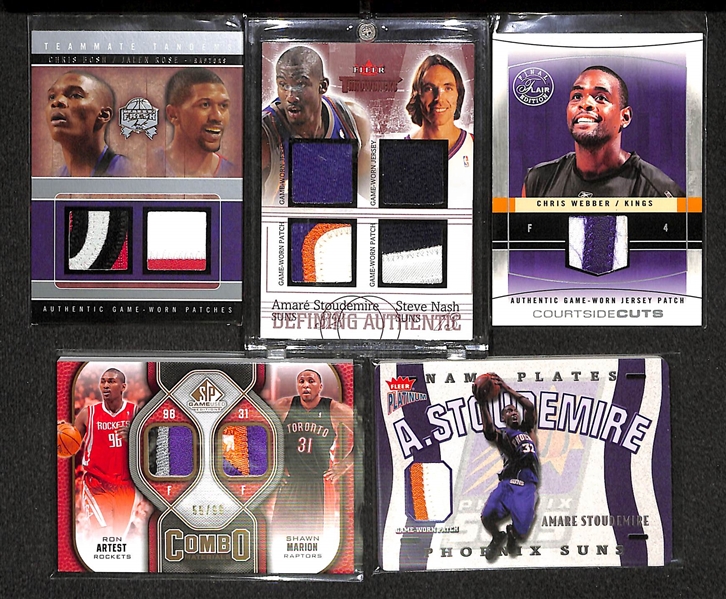 Lot Of 24 Basketball Patch Cards