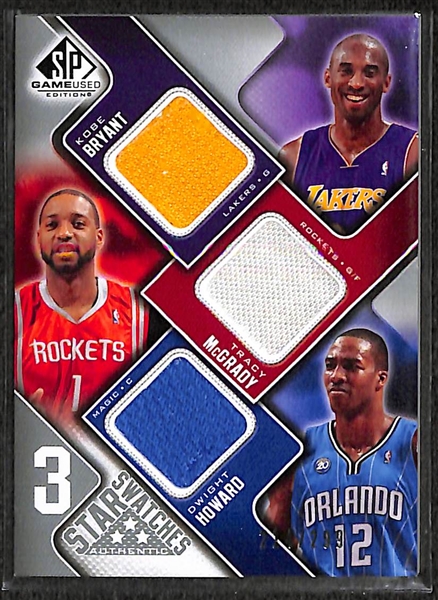 Lot of 24 Basketball Triple Jersey Cards
