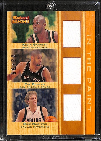 Lot of 24 Basketball Triple Jersey Cards