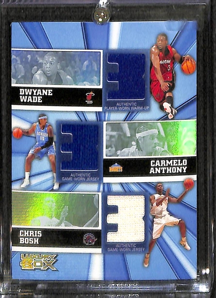 Lot of 24 Basketball Triple Jersey Cards