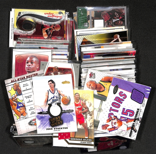 Lot Of 120+ Basketball Jersey/Relic Cards