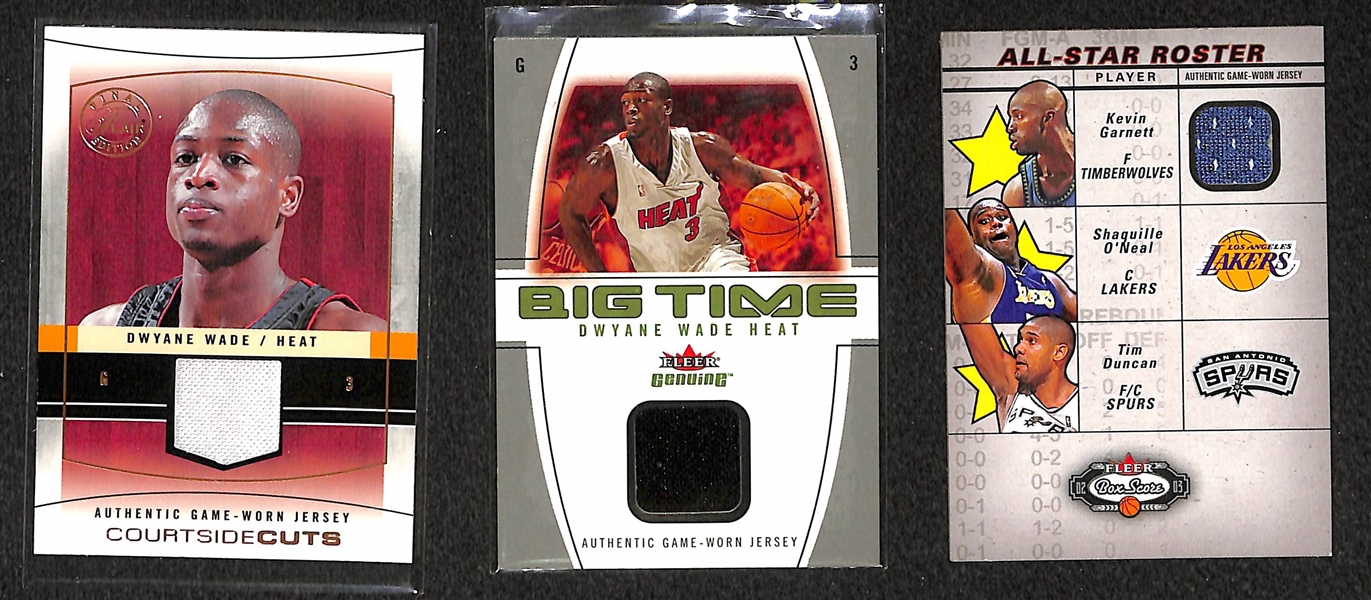Lot Of 120+ Basketball Jersey/Relic Cards