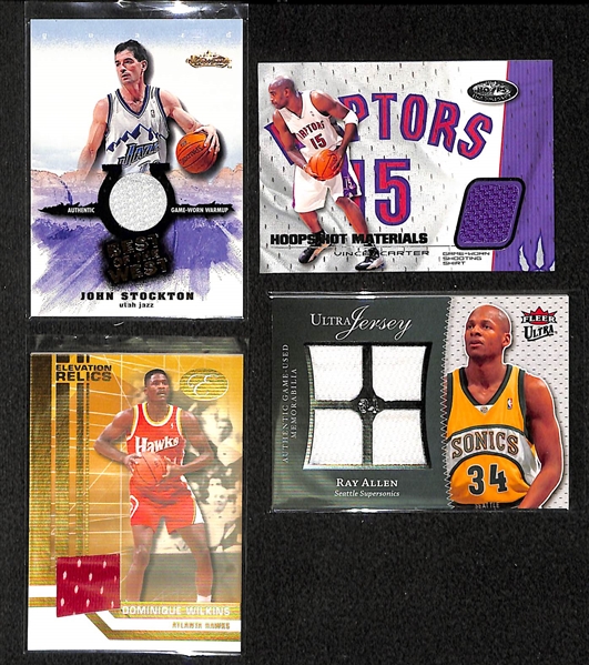 Lot Of 120+ Basketball Jersey/Relic Cards